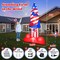 4th of July Inflatables 8 FT Large Rocket Outdoor Decorations with Built-in LEDs, Patriotic Memorial Independence Day Blow Up Inflatable for Parade Indoor Party Porch Lawn Garden Yard Decor